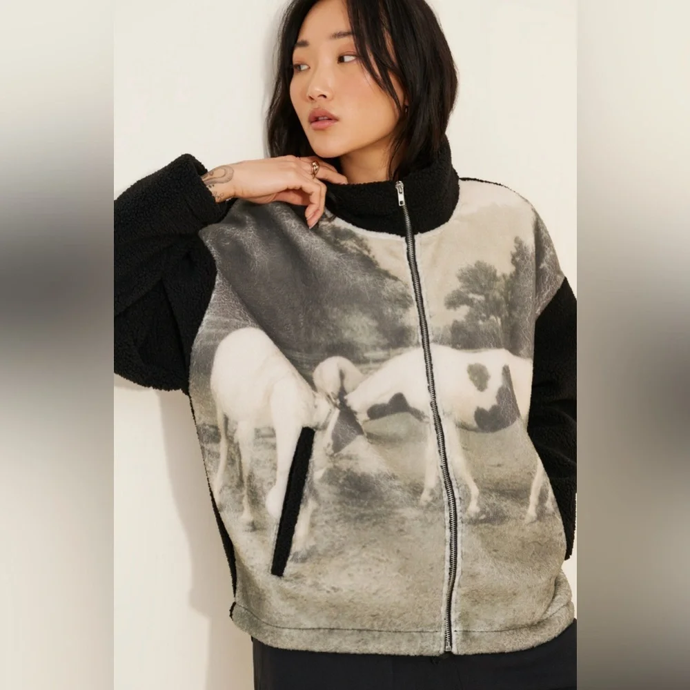 Found Horses Zip-Up Sherpa free people